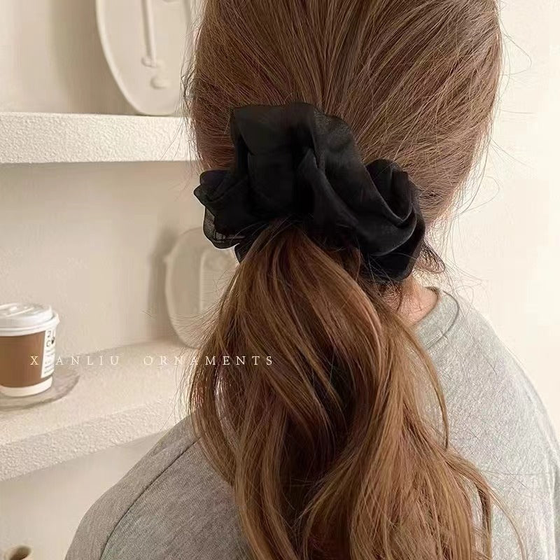 Wholesale Fabric Double Mesh Hair Scrunchies